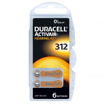 Duracell Activair 312 baterijos klausos aparatams 60 vnt.